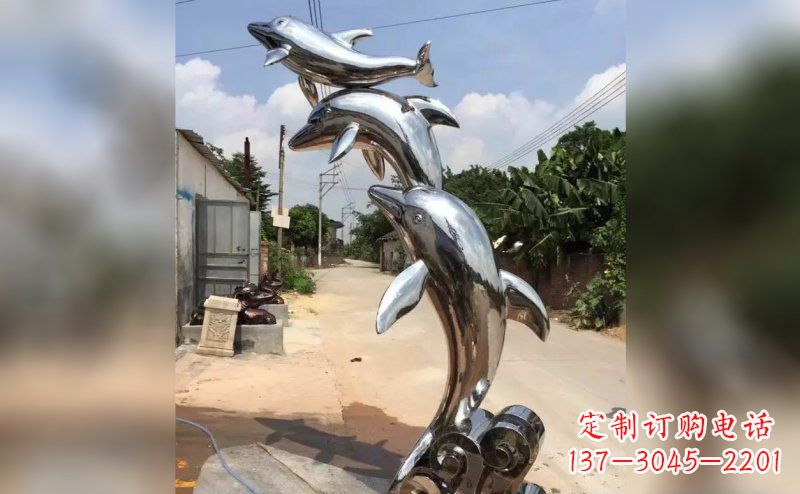 石家庄产品名称优雅海豚雕塑