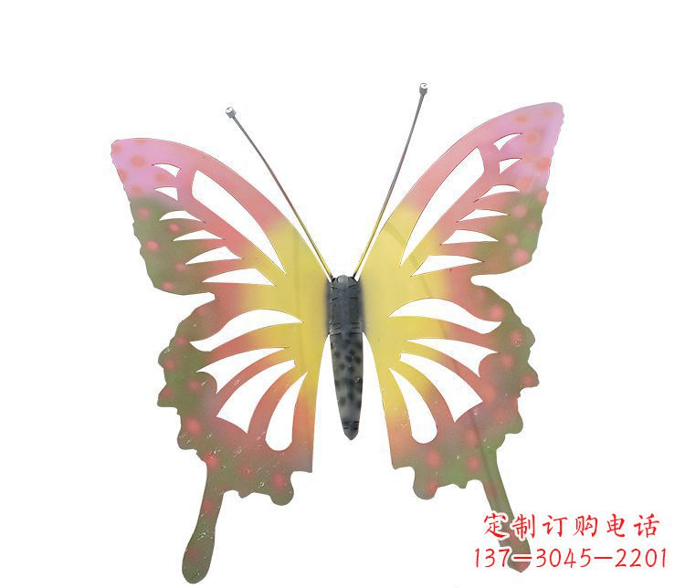 石家庄梦幻缤纷不锈钢蝴蝶摆件雕塑