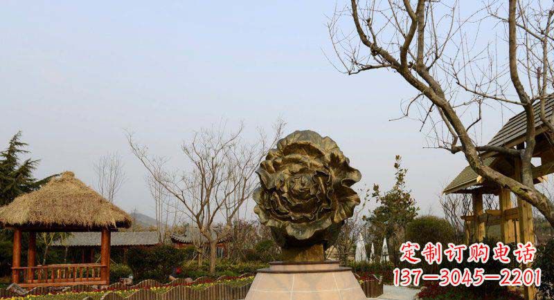 石家庄公园大白菜景观铜雕