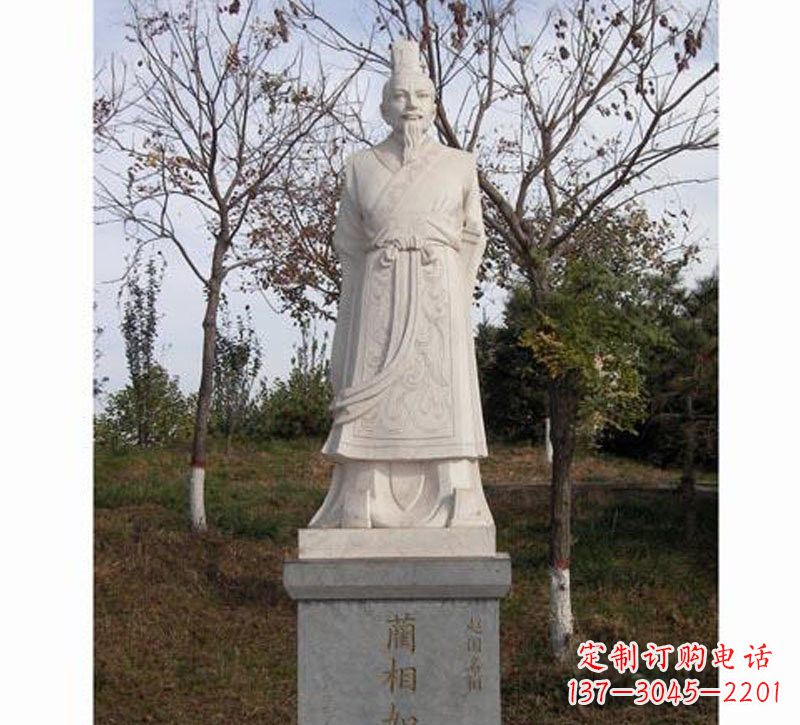 石家庄领雕塑：精致古代名人石雕