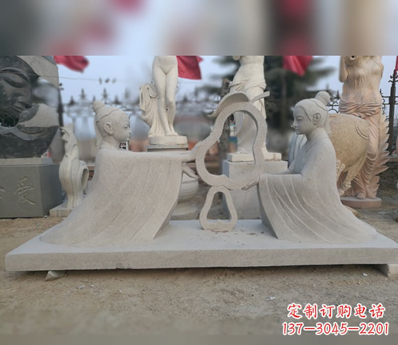 石家庄选择传统工艺，重现古代大臣孔融的精致雕塑