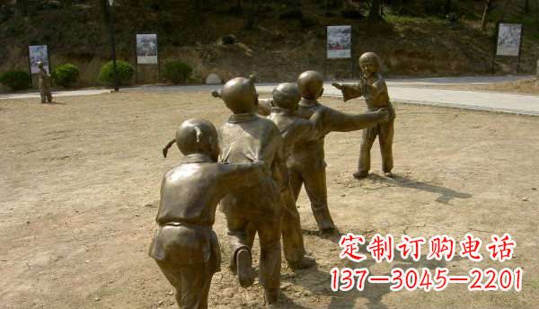 石家庄珍贵传统，中领雕塑老鹰抓小鸡铜雕