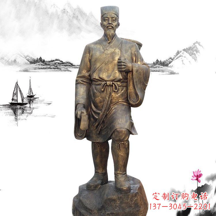 石家庄精美李时珍雕塑,为您的生活增添更多艺术色彩