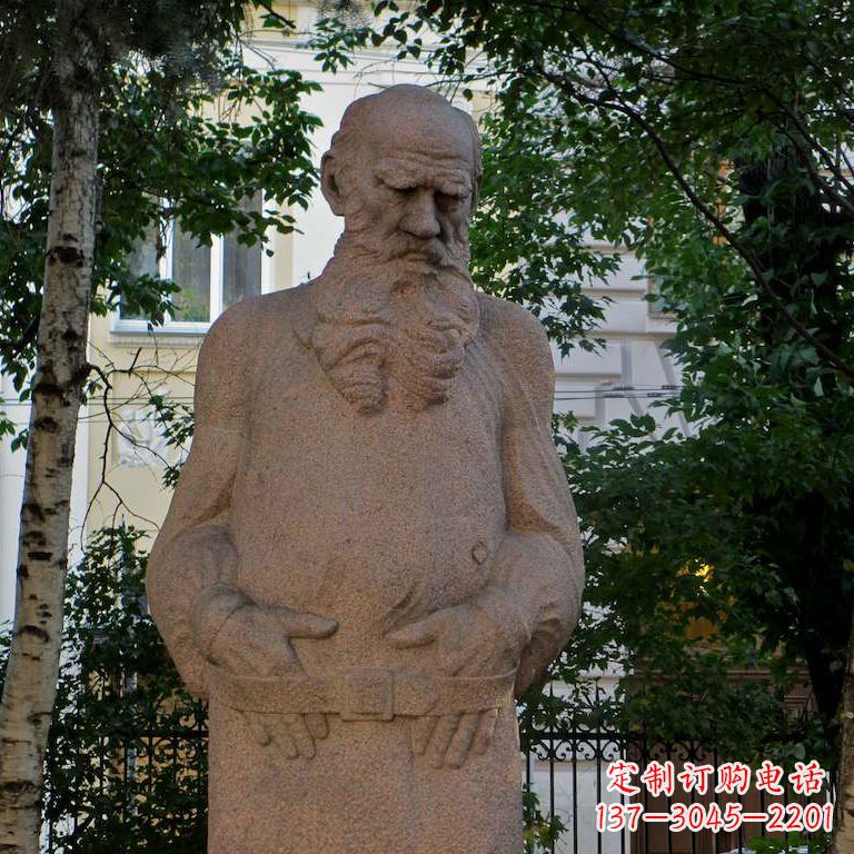 石家庄列夫·尼古拉耶维奇·托尔斯泰石雕名人