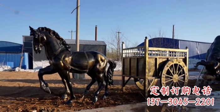 石家庄华丽复古，名车贵族，精美马车雕塑