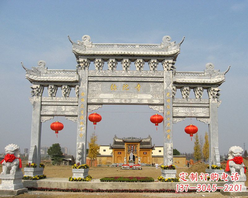 石家庄特色石雕牌坊,用心雕就是一种艺术