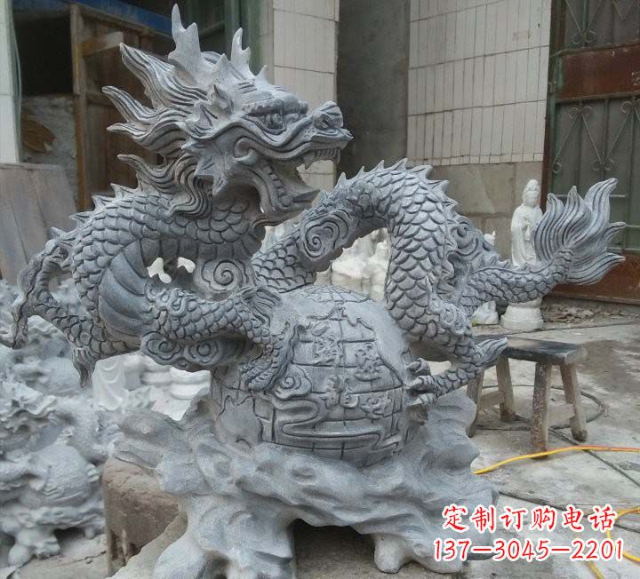石家庄传统文化的艺术品——青石龙雕塑