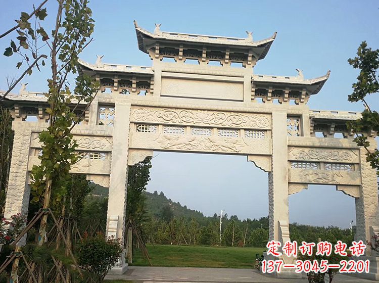 石家庄专业的石牌坊雕塑定制