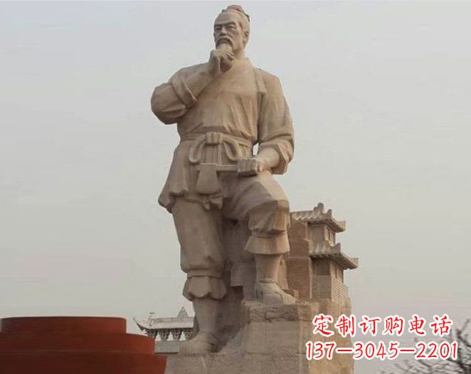 石家庄重拾古代风采，中领雕塑打造高贵的鲁班雕塑