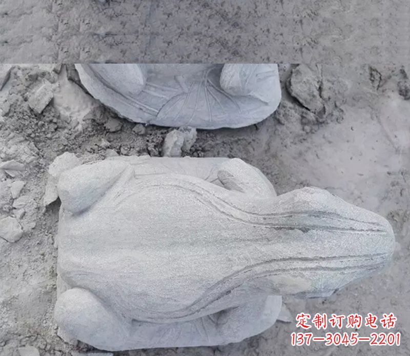 石家庄石雕青蛙雕塑