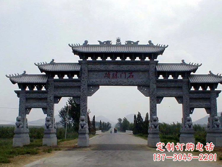 石家庄石牌坊 斗楼