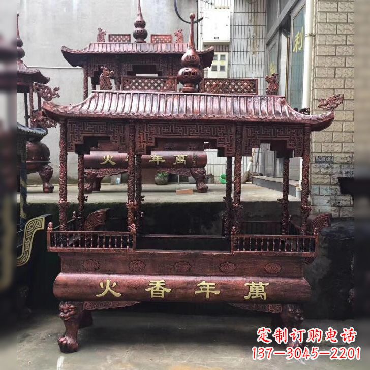石家庄寺庙香火香炉雕塑