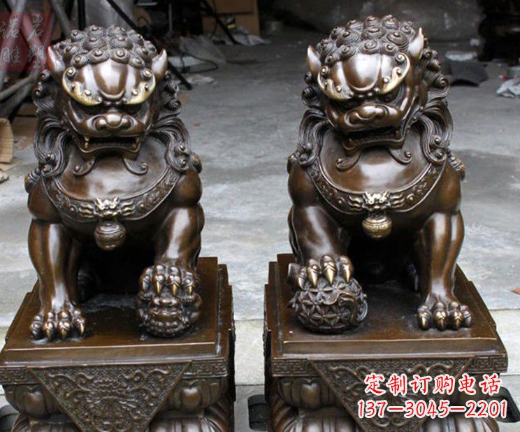 石家庄天安门铜狮子