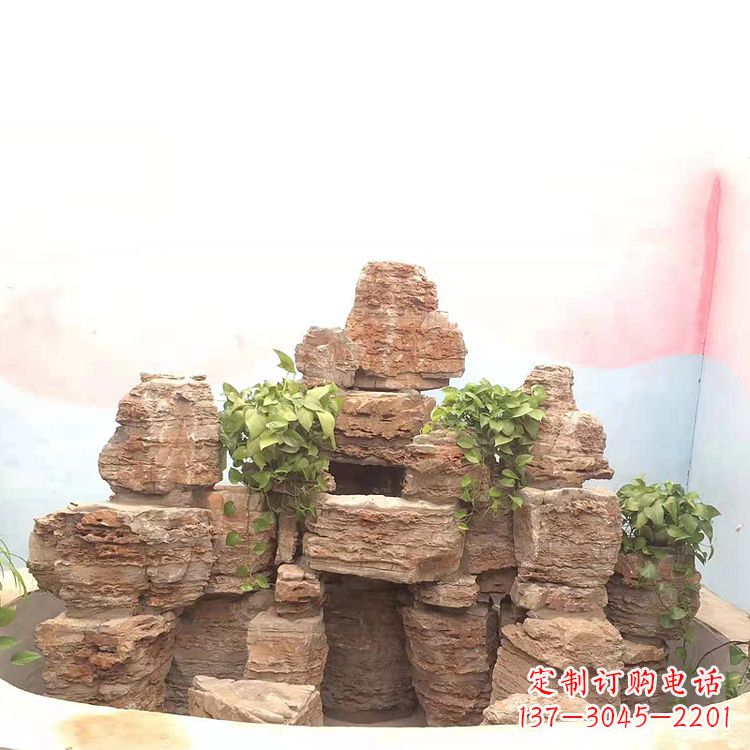 石家庄庭院园林假山鱼池