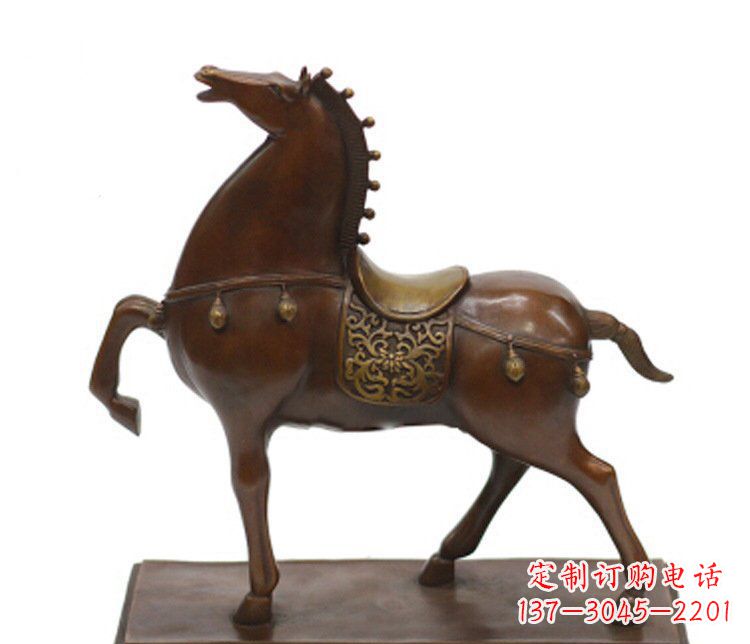 石家庄铜雕广场动物马雕塑摆件