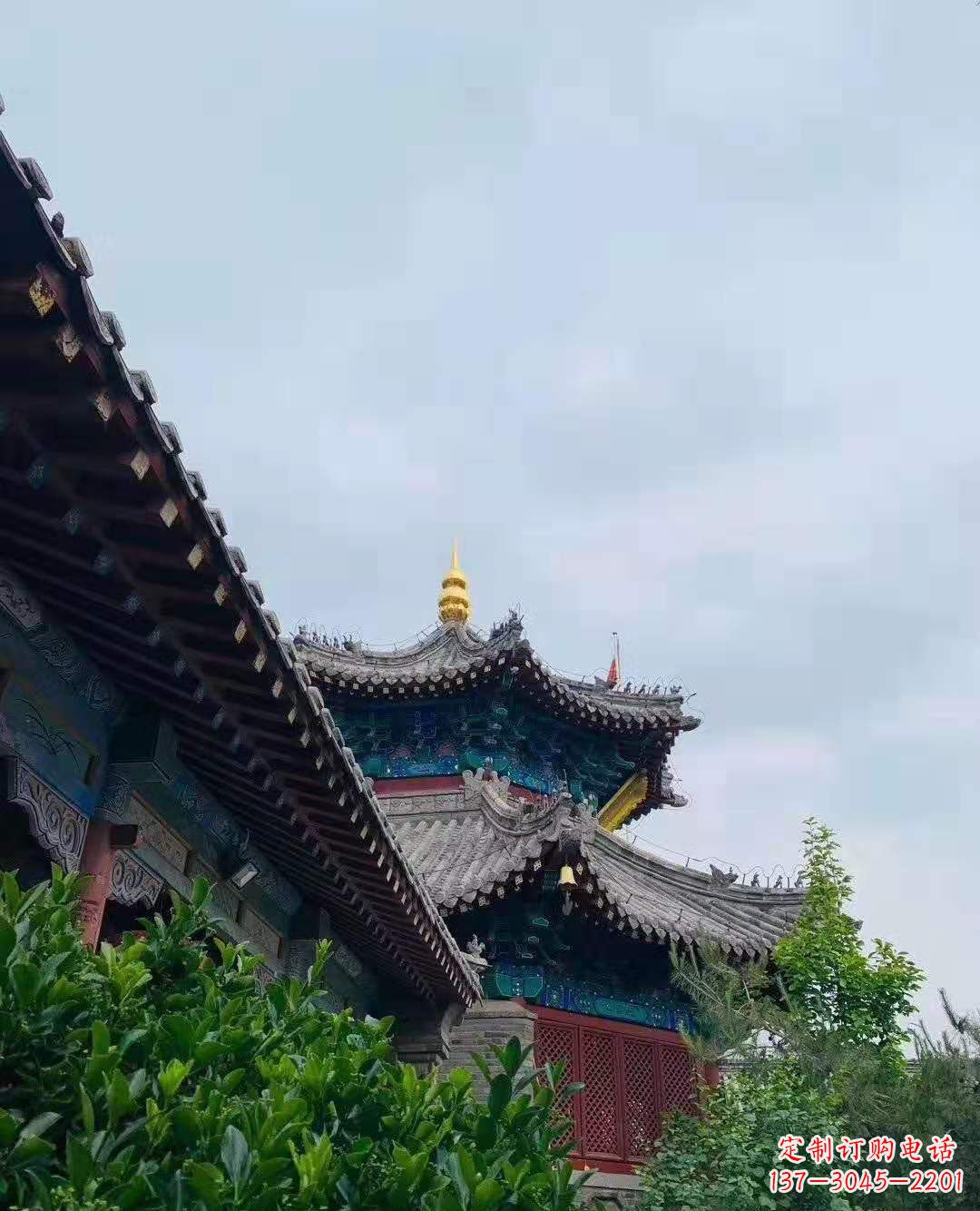 石家庄铜雕葫芦塔顶寺庙摆件 