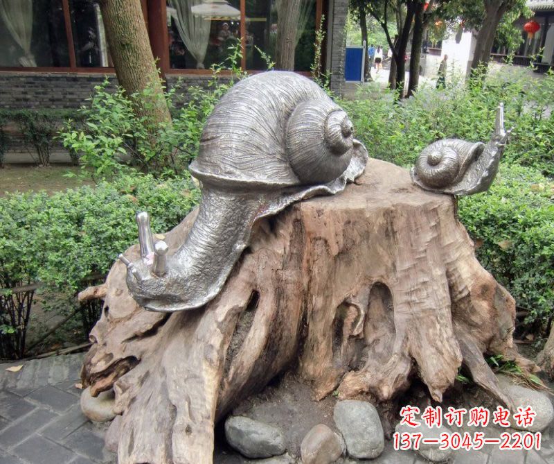 石家庄铜雕母子蜗牛