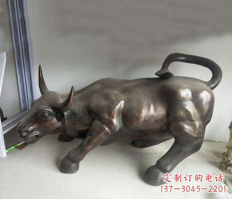 石家庄铜雕牛广场动物景观摆件