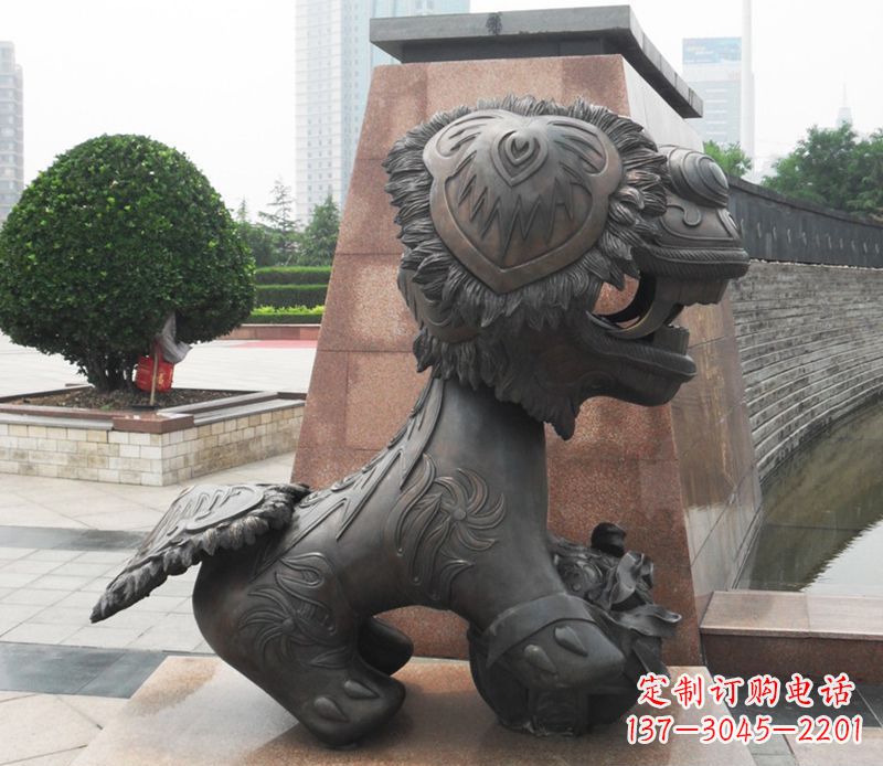 石家庄铜雕狮子