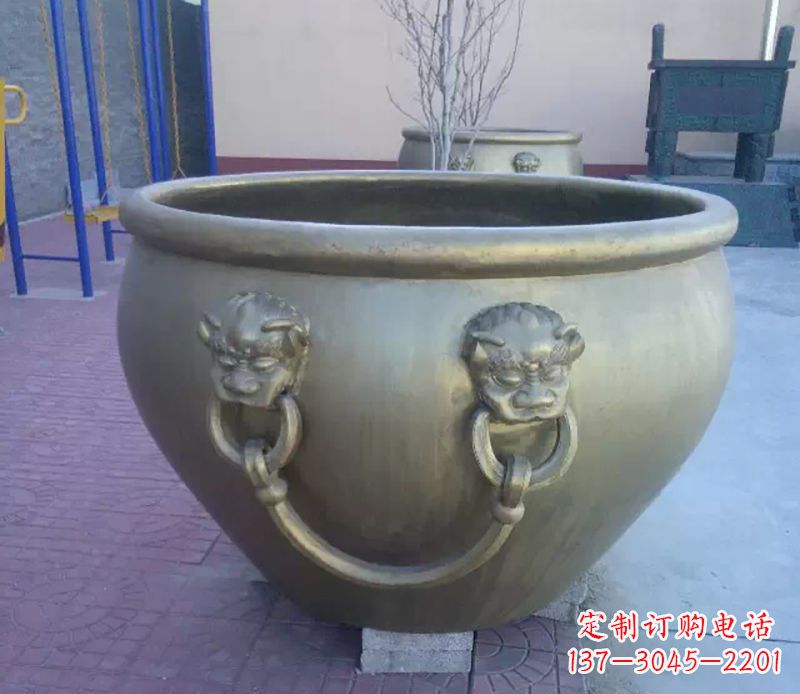 石家庄铜雕水缸
