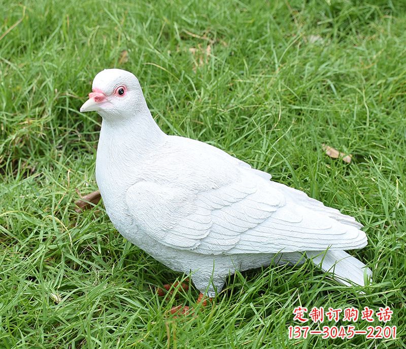 石家庄潍坊和平鸽雕塑女孩