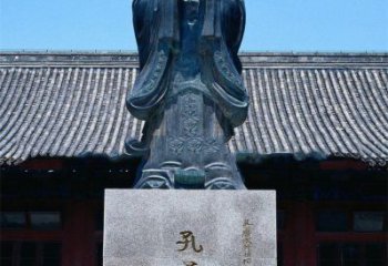 石家庄传承古代文化——青铜孔子雕塑