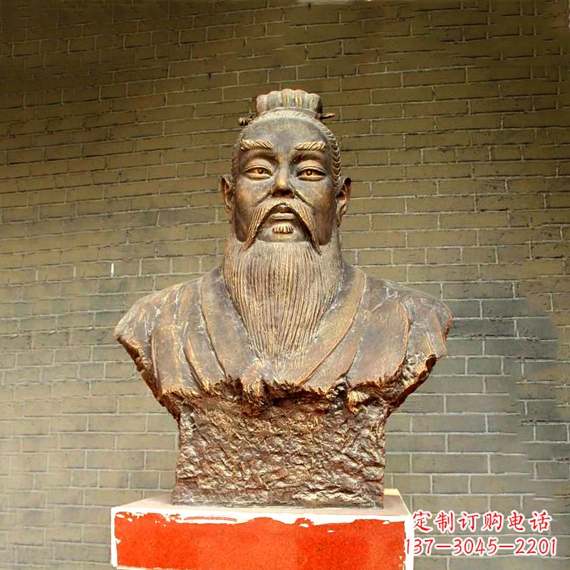 石家庄五帝之帝喾半身像胸像雕塑