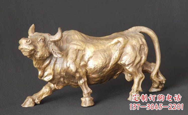 石家庄西班牙斗牛-鎏金牛