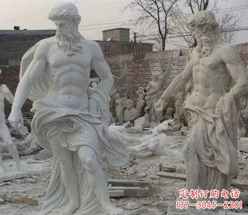 石家庄西方阿基米德人物石雕
