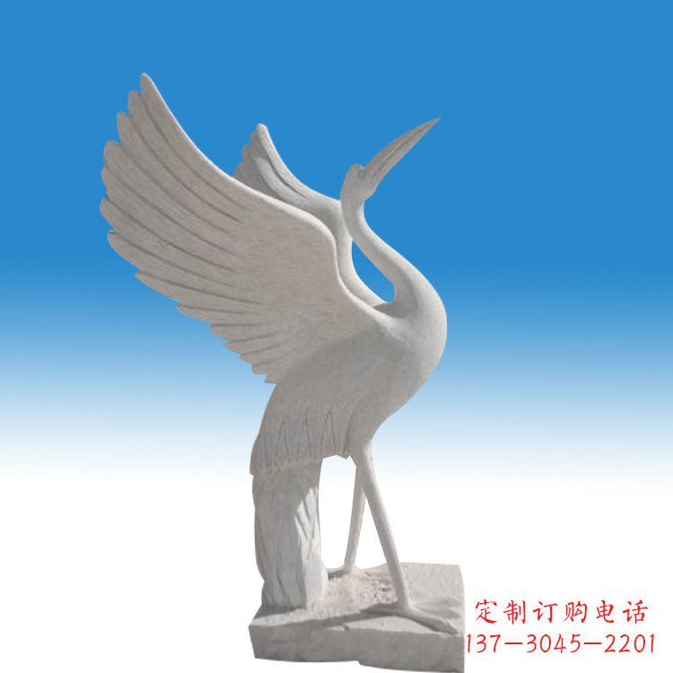 石家庄仙鹤砂岩雕塑