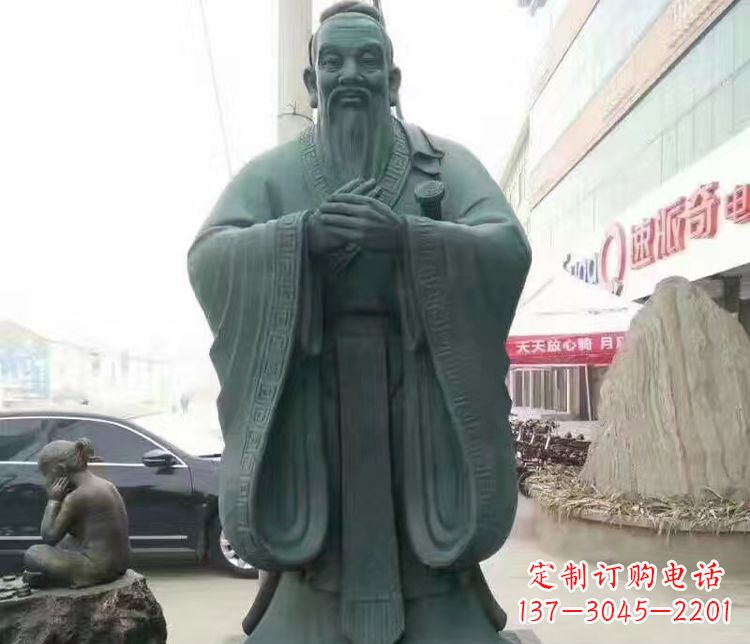 石家庄校园人物孔子行教像