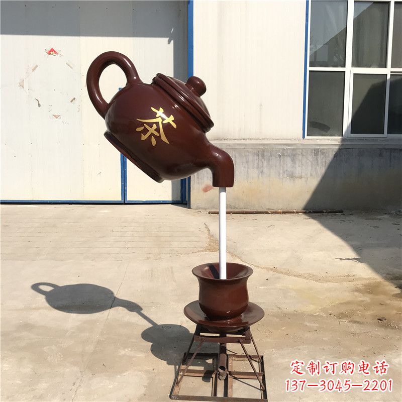石家庄悬空茶壶流水喷泉