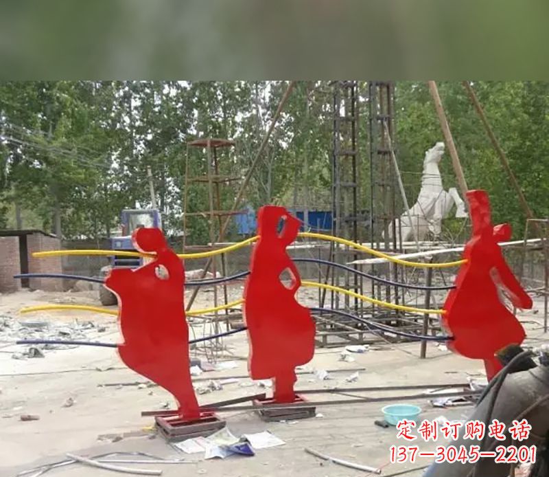 石家庄音符剪纸雕塑不锈钢