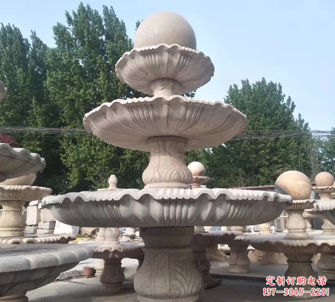 石家庄音乐风水球石雕