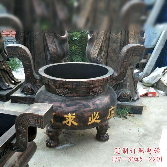 石家庄有求必应祈福铜雕香炉
