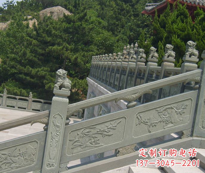 石家庄园林仿古石栏板景观石雕 (4)