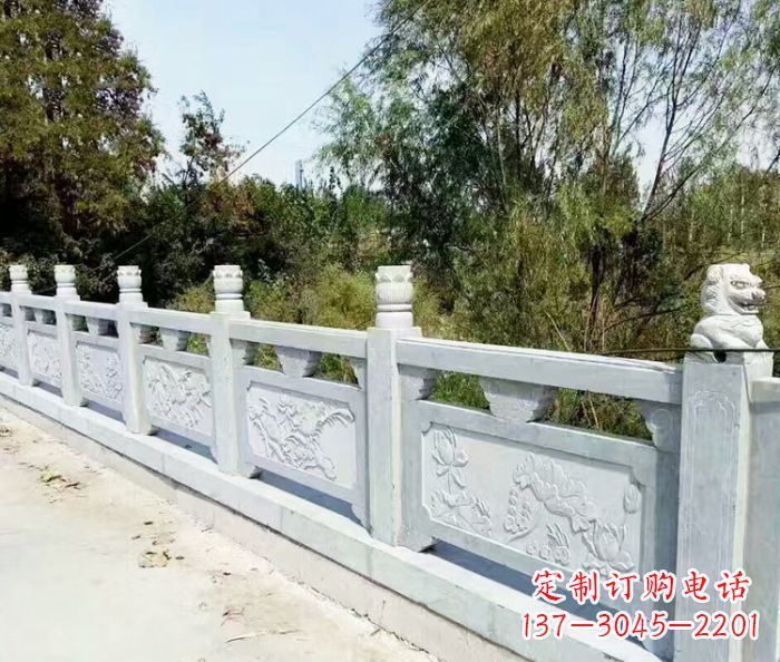 石家庄园林景观大理石栏板石雕_1