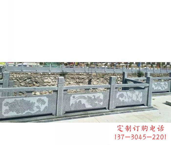 石家庄园林景观仿古石雕栏板 (5)