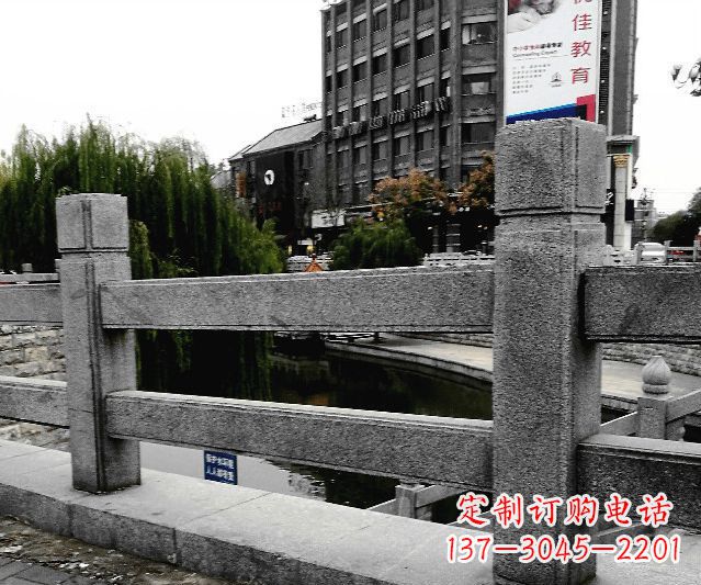 石家庄园林景观仿古石雕栏板 (9)
