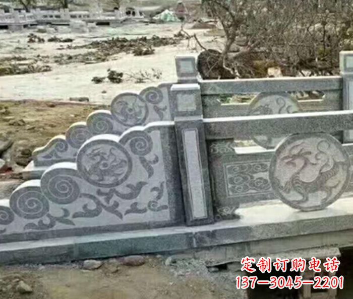 石家庄园林景观仿古石雕栏板 (10)