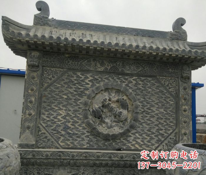 石家庄园林景观仿古石雕影壁