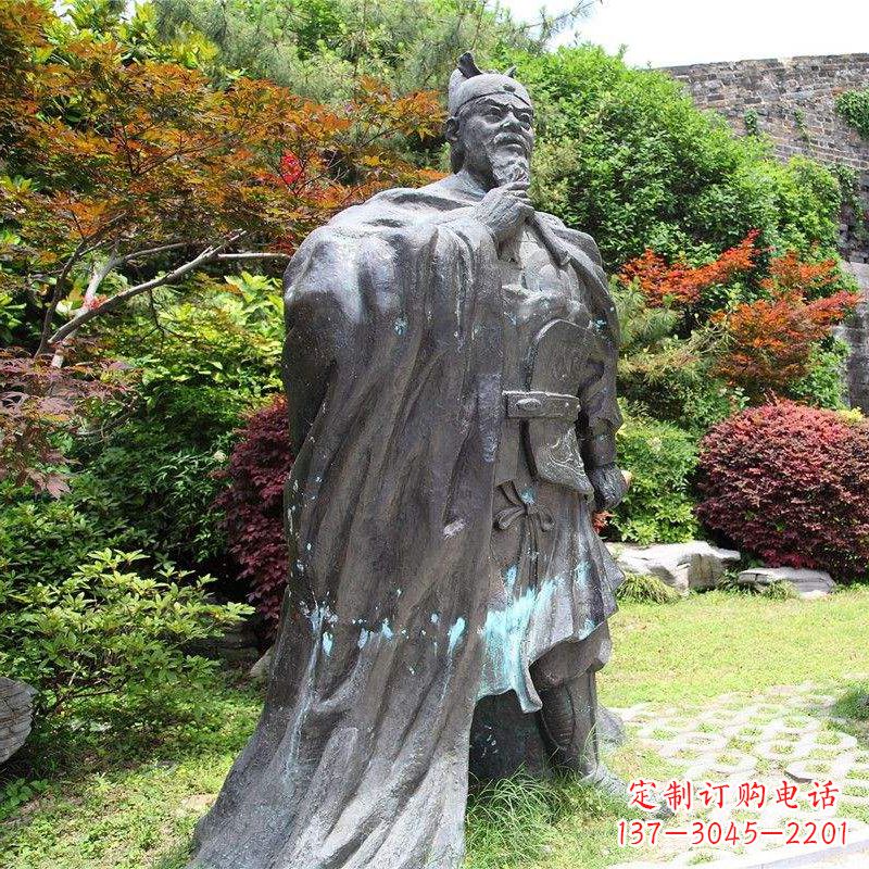 石家庄园林历史人物明太祖朱元璋雕塑