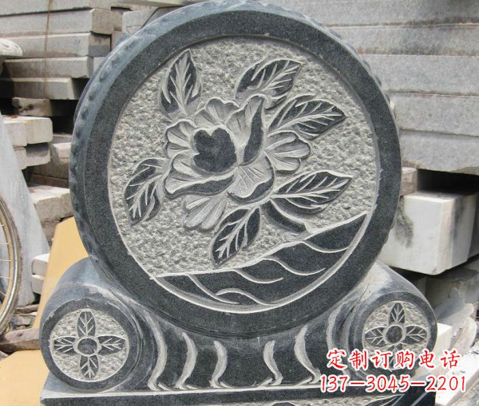 石家庄招财抱鼓石仿古石门墩