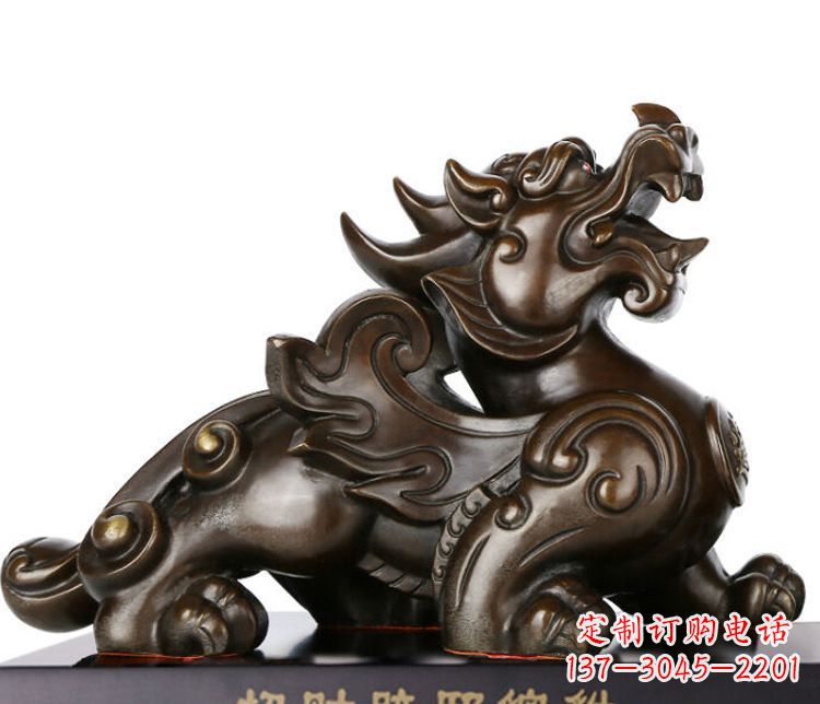 石家庄招财辟邪貔貅铜雕摆件 