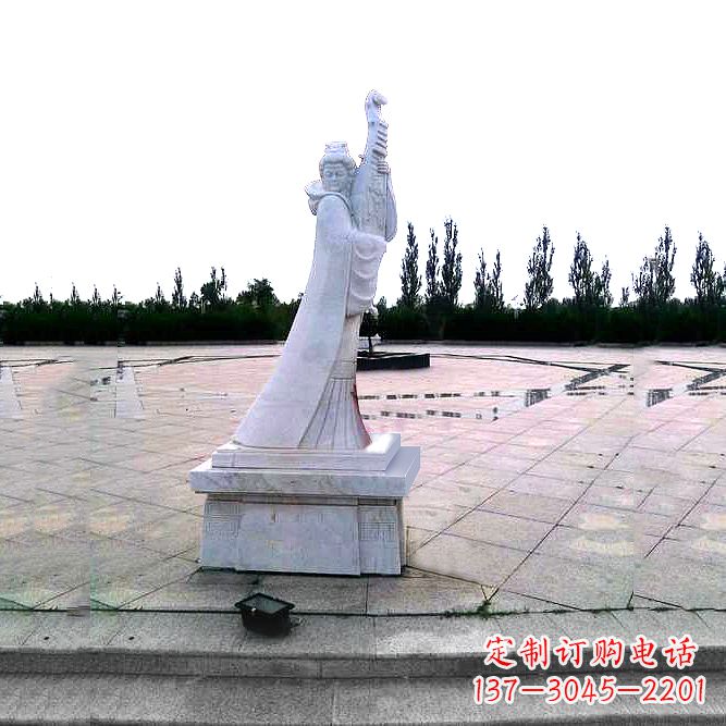 石家庄中国古代四大美女之王昭君广场石雕塑