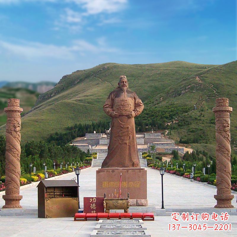 石家庄中国历史名人大型李世民景观雕塑