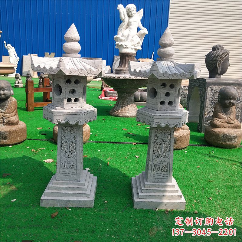 石家庄中式大理石灯笼
