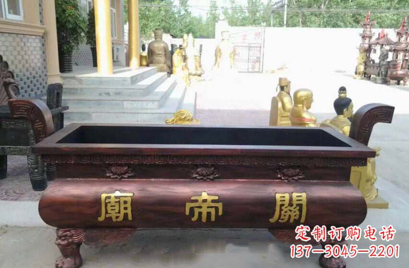 石家庄铸铜关帝庙香炉