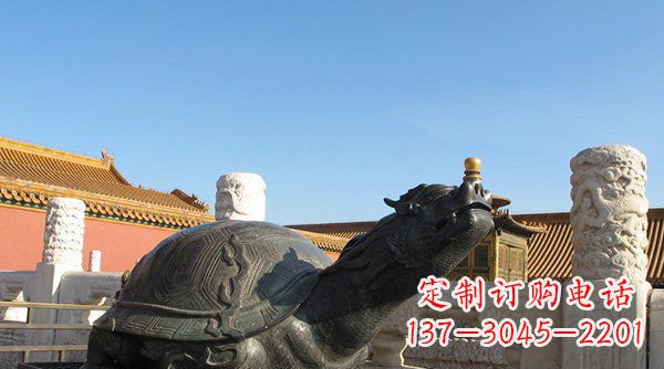 石家庄铸铜龙龟寺庙神兽铜雕