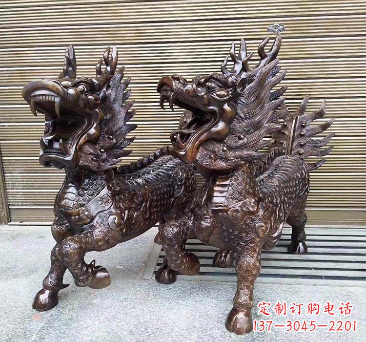 石家庄铸铜铜麒麟